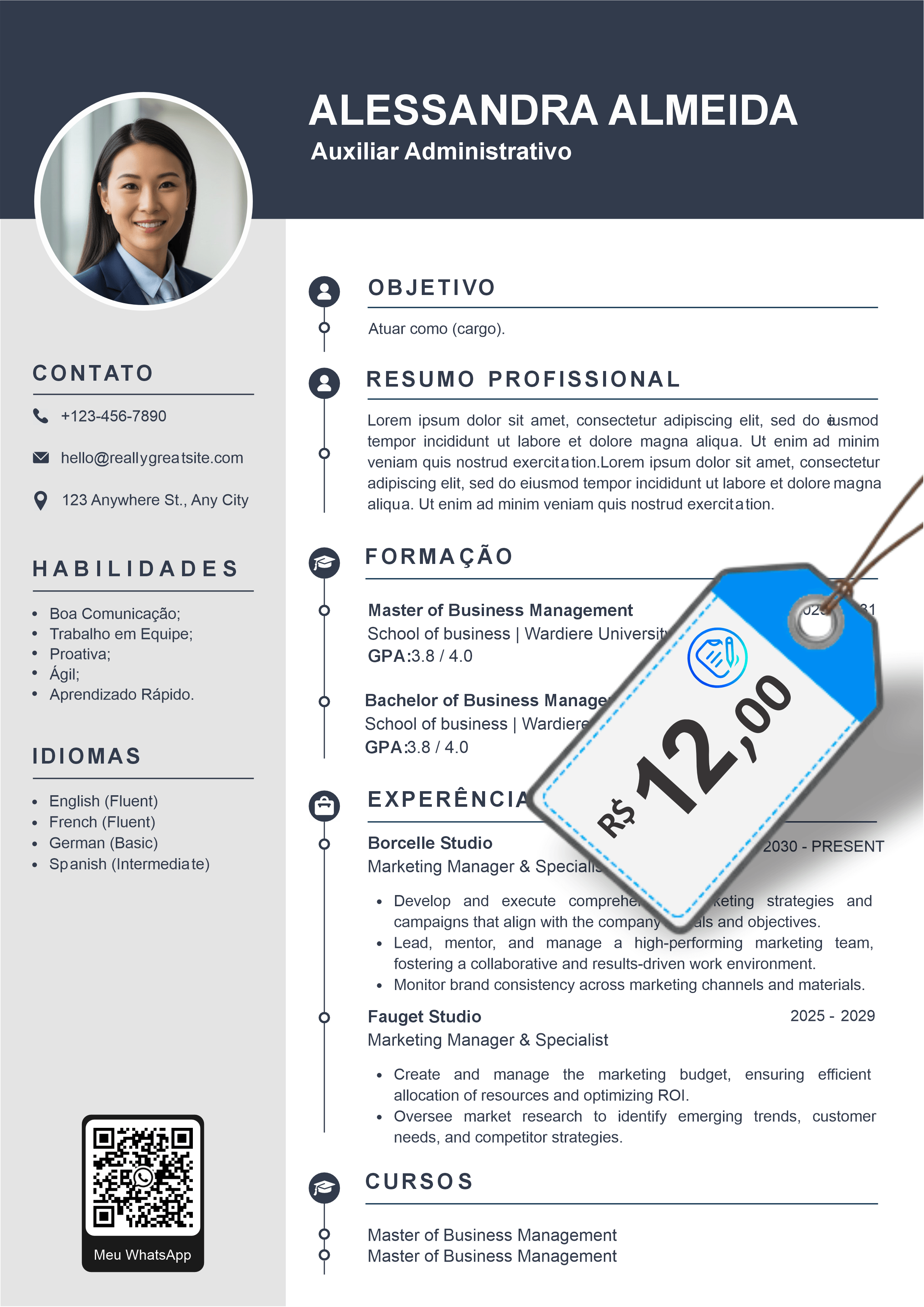 Modelo de currículo 1