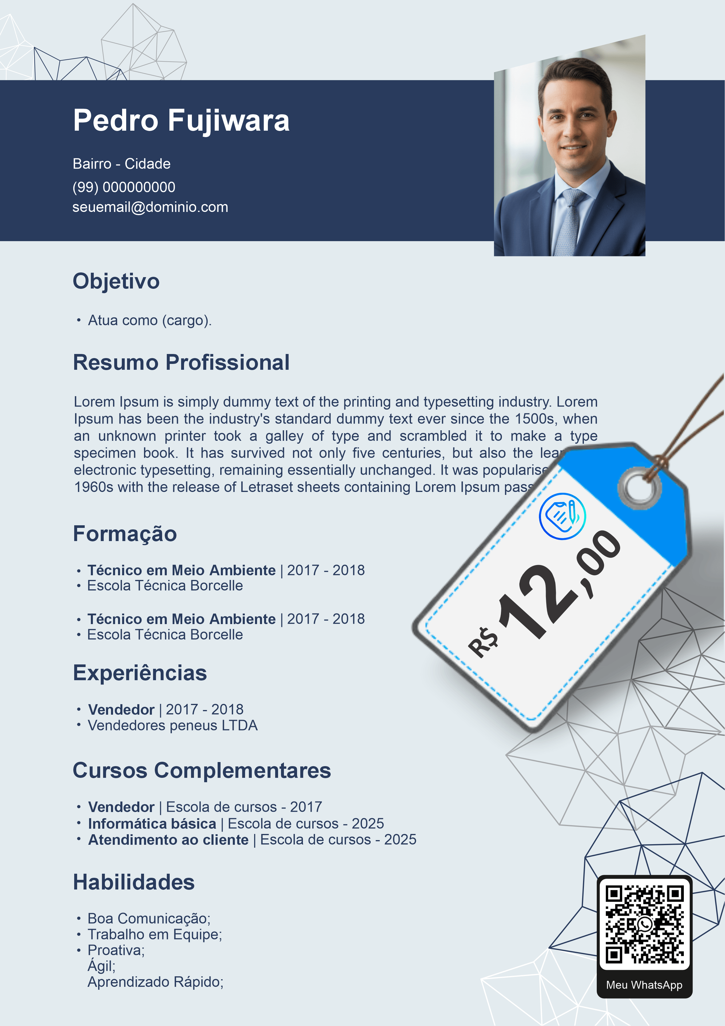 Modelo de currículo 3