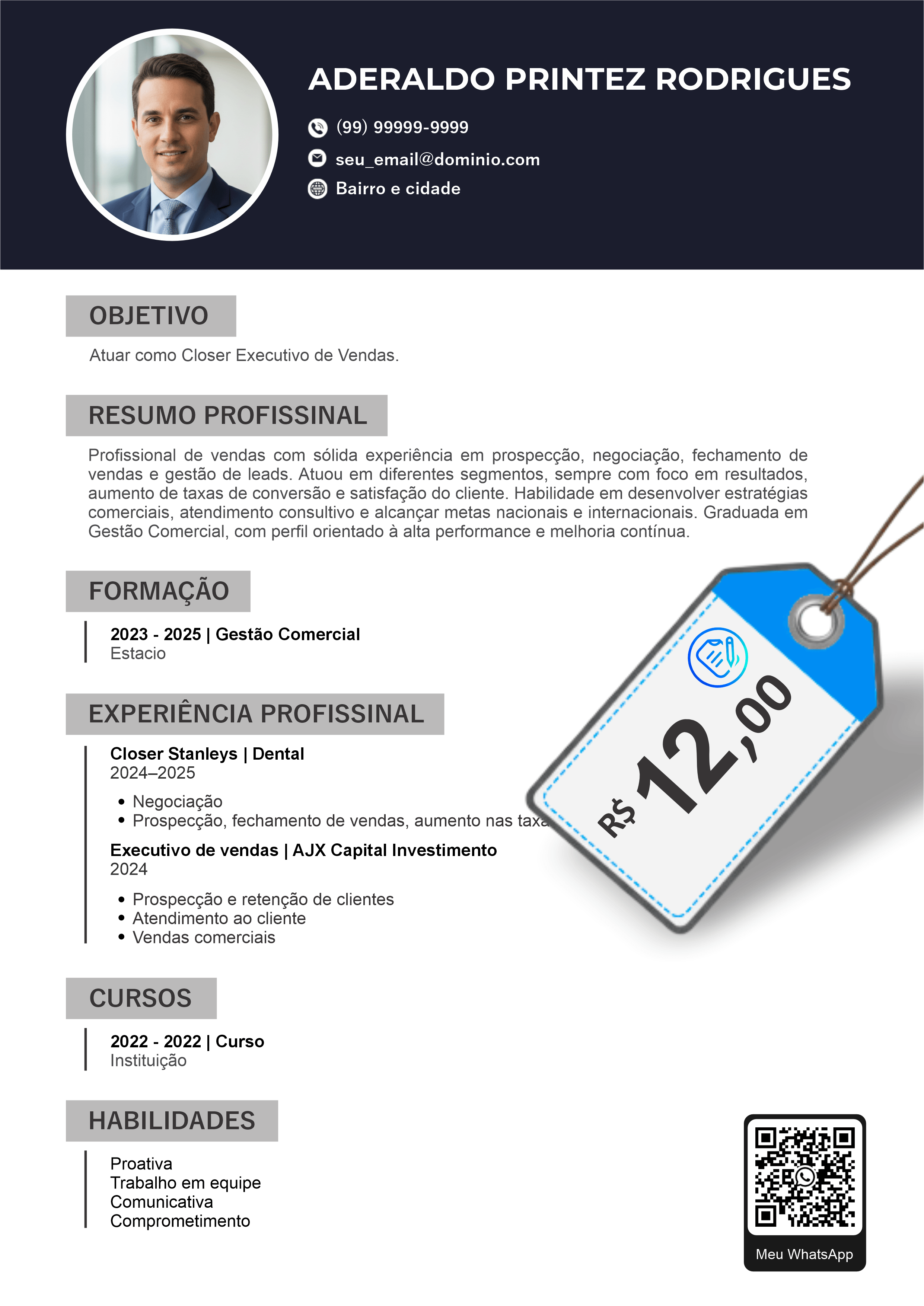 Modelo de currículo 6