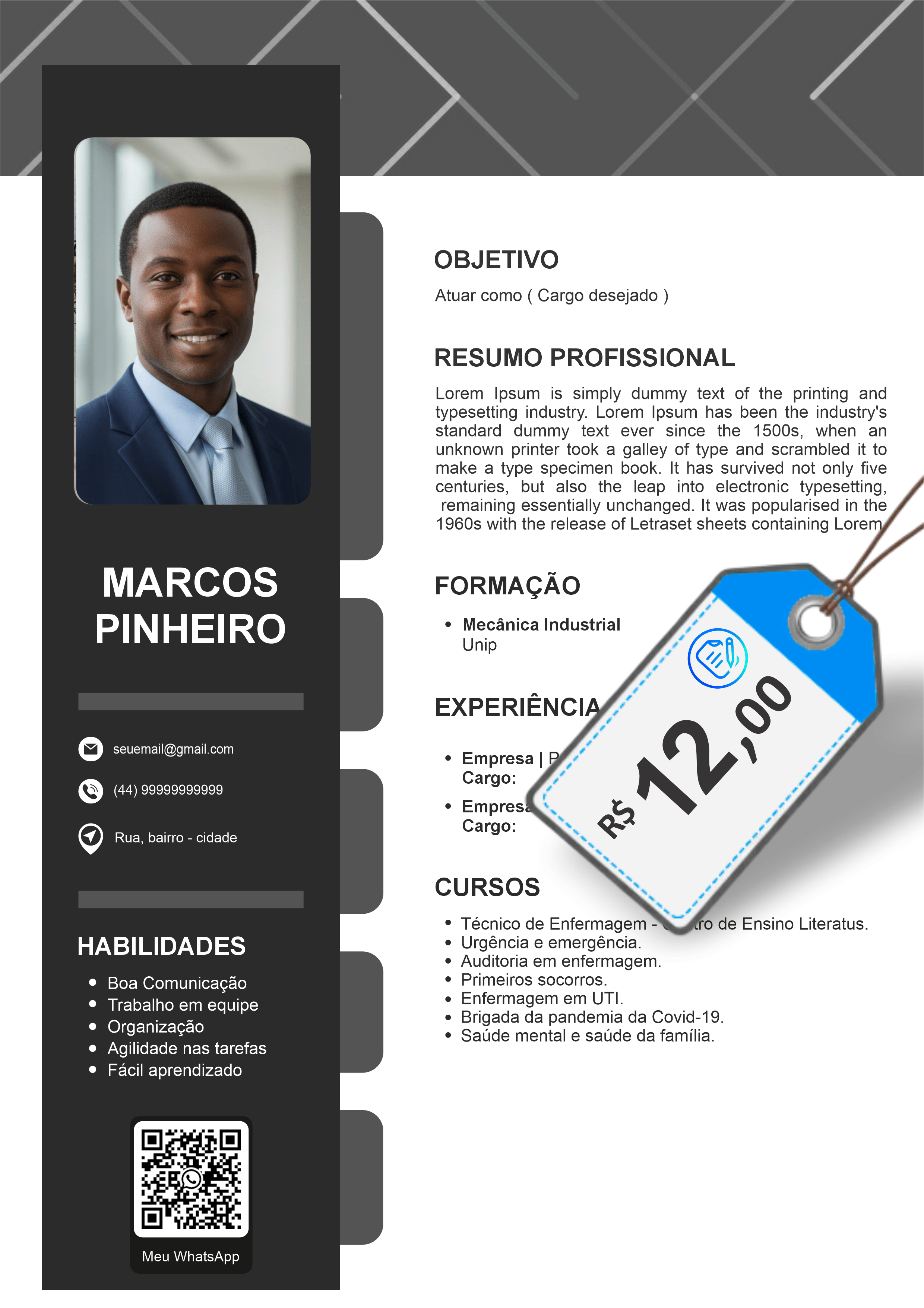 Modelo de currículo 8