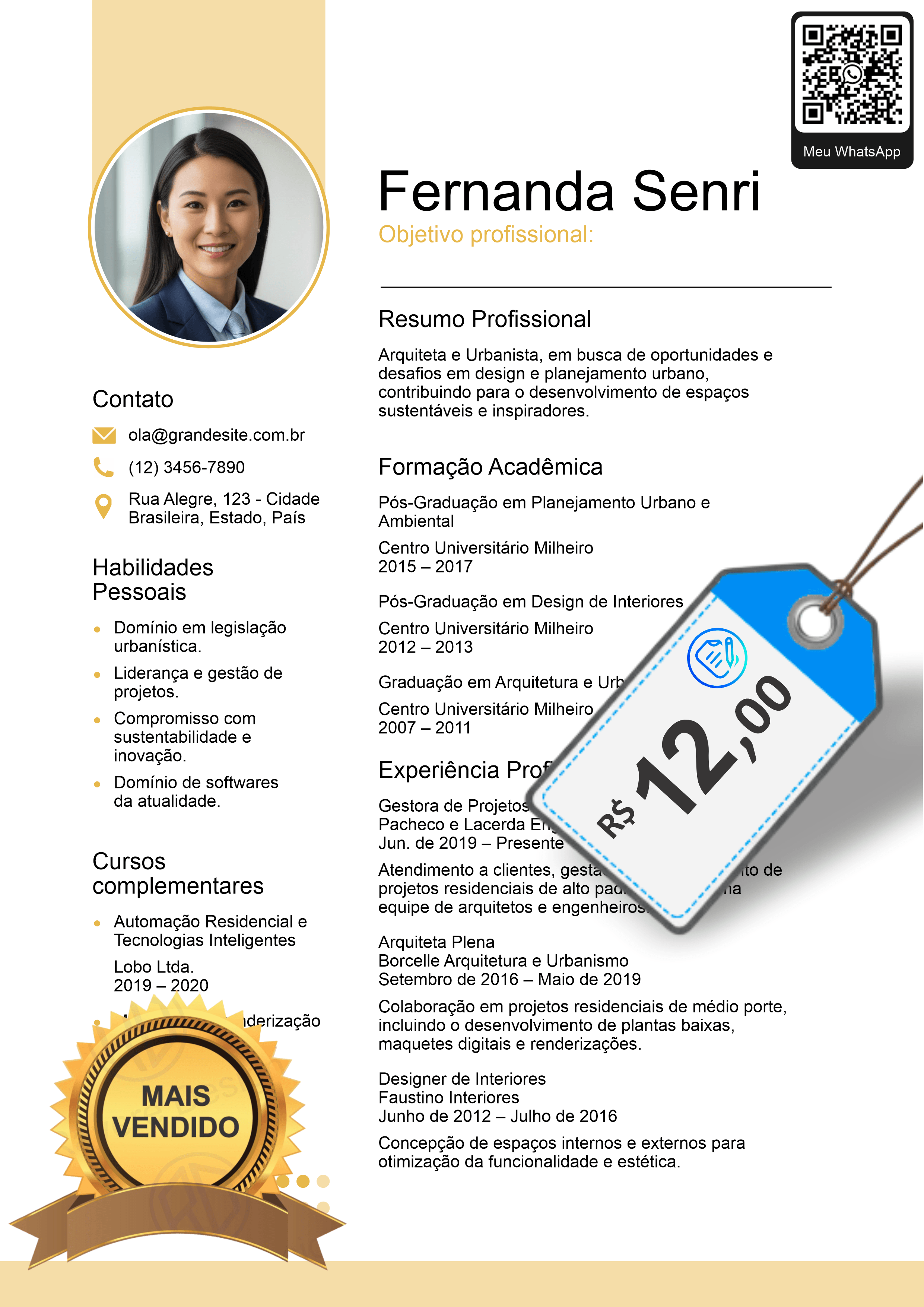 Modelo de currículo 9